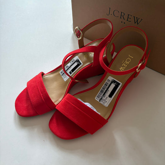 Shoes Heels Block By J. Crew In Orange, Size: 8