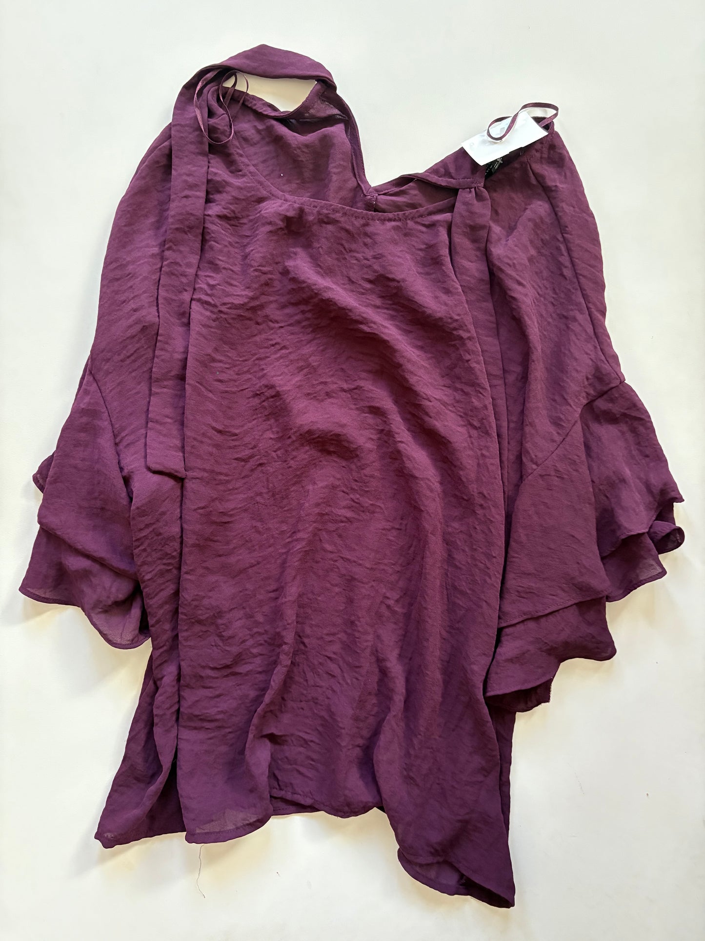 Blouse Long Sleeve By Ana In Purple, Size: M