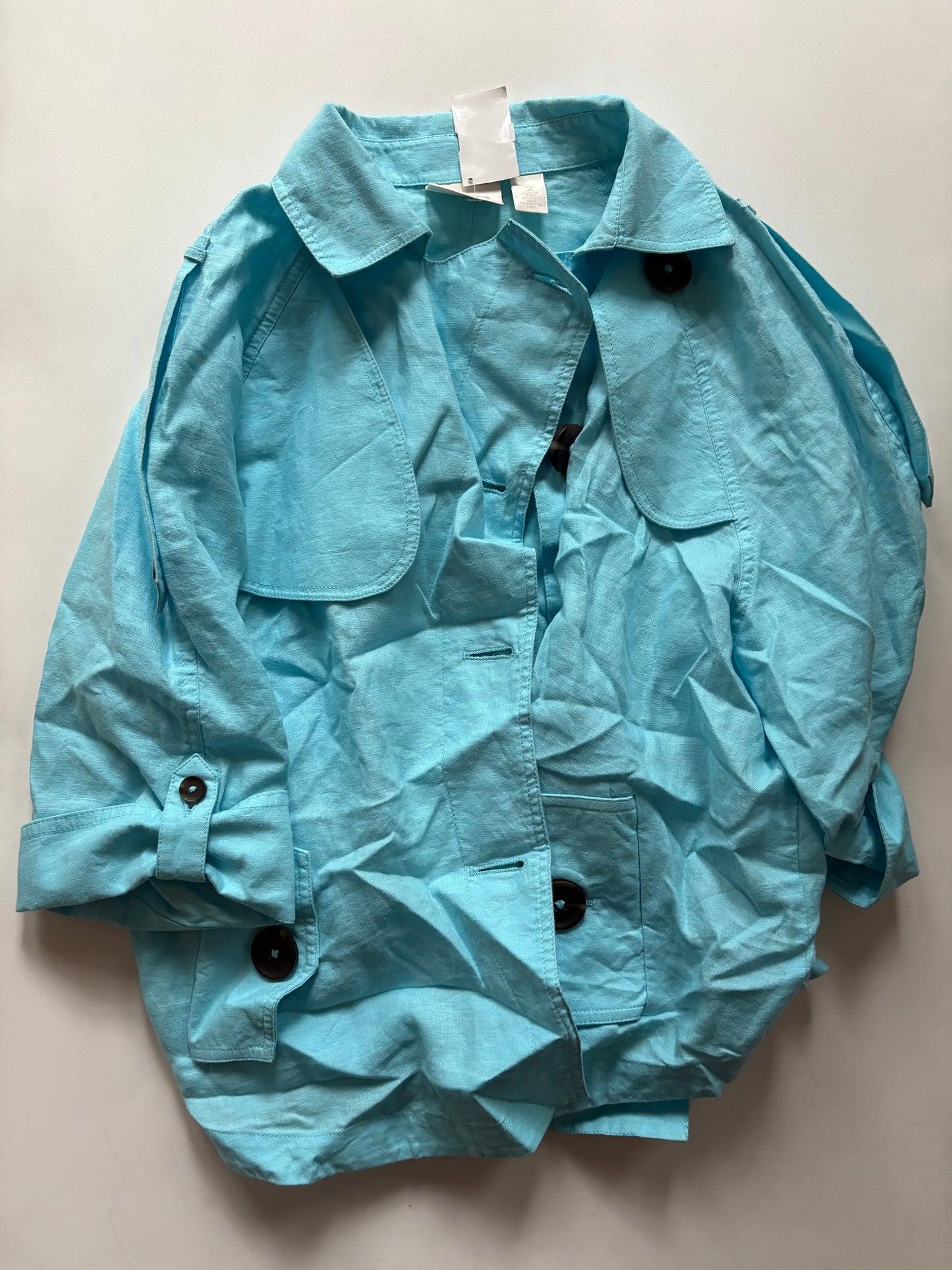 Jacket Other By Chicos In Blue, Size: L