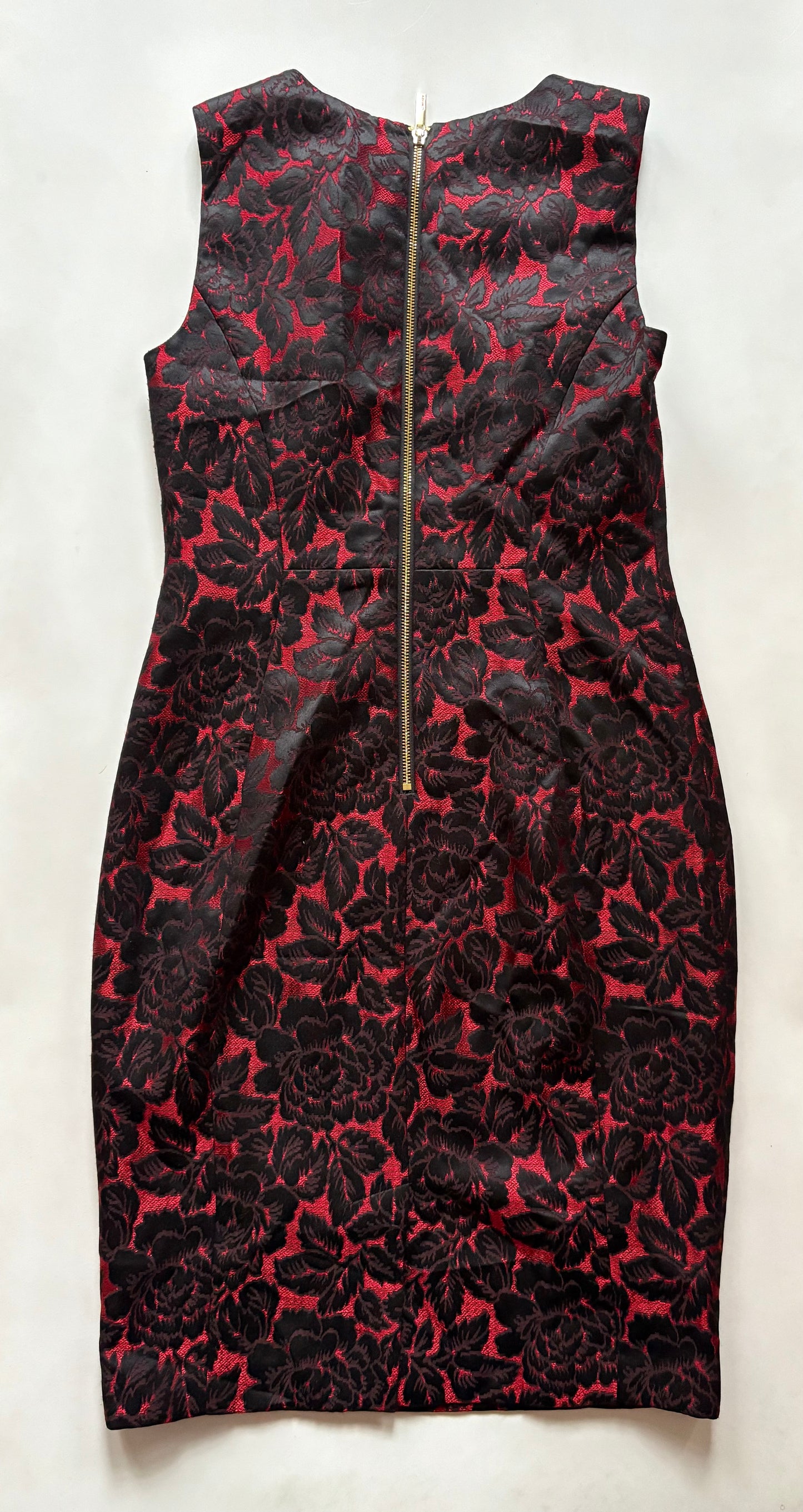 Dress Party Midi By Calvin Klein In Black & Red, Size: S