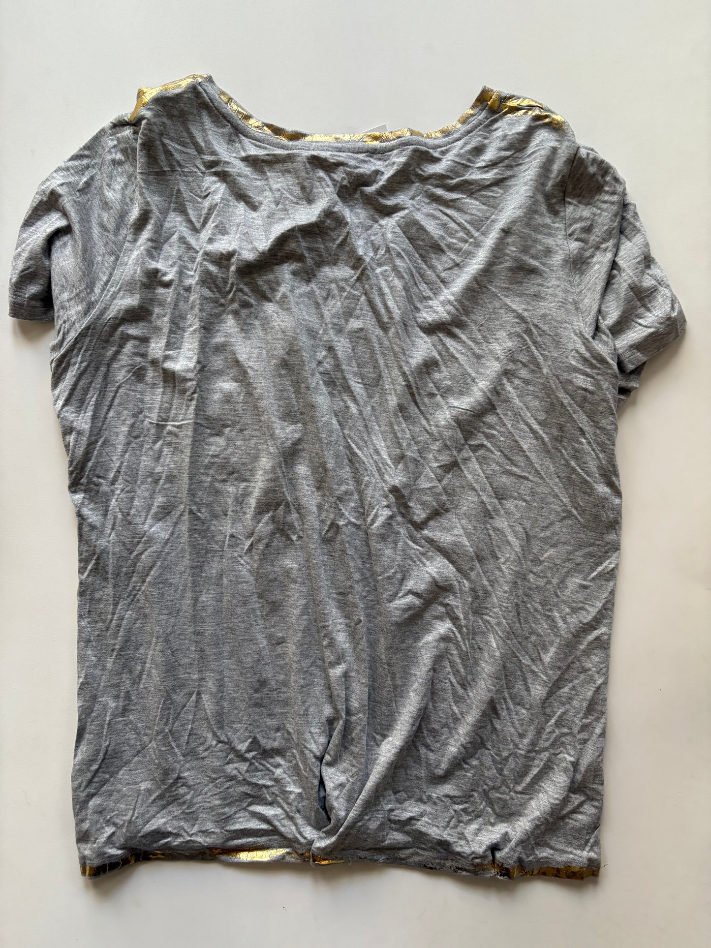 Top Short Sleeve By Jane And Delancey In Grey, Size: L