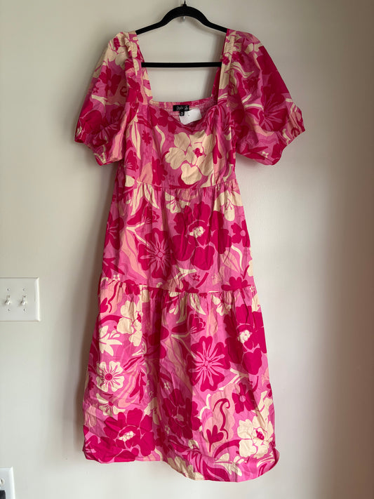 Dress Casual Maxi By Crystal In Pink, Size: Xl