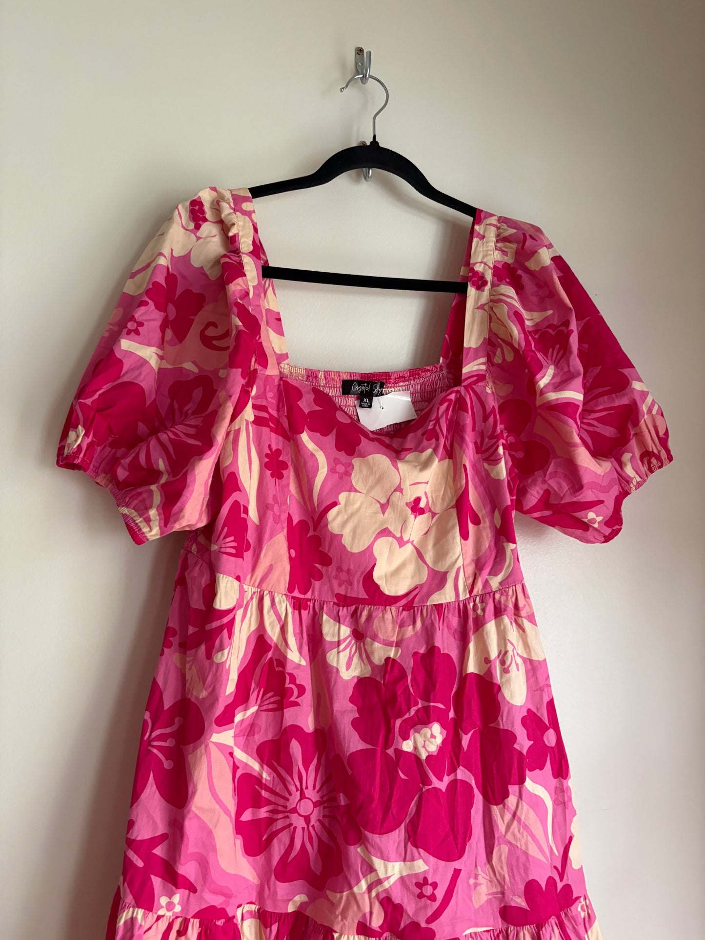 Dress Casual Maxi By Crystal In Pink, Size: Xl