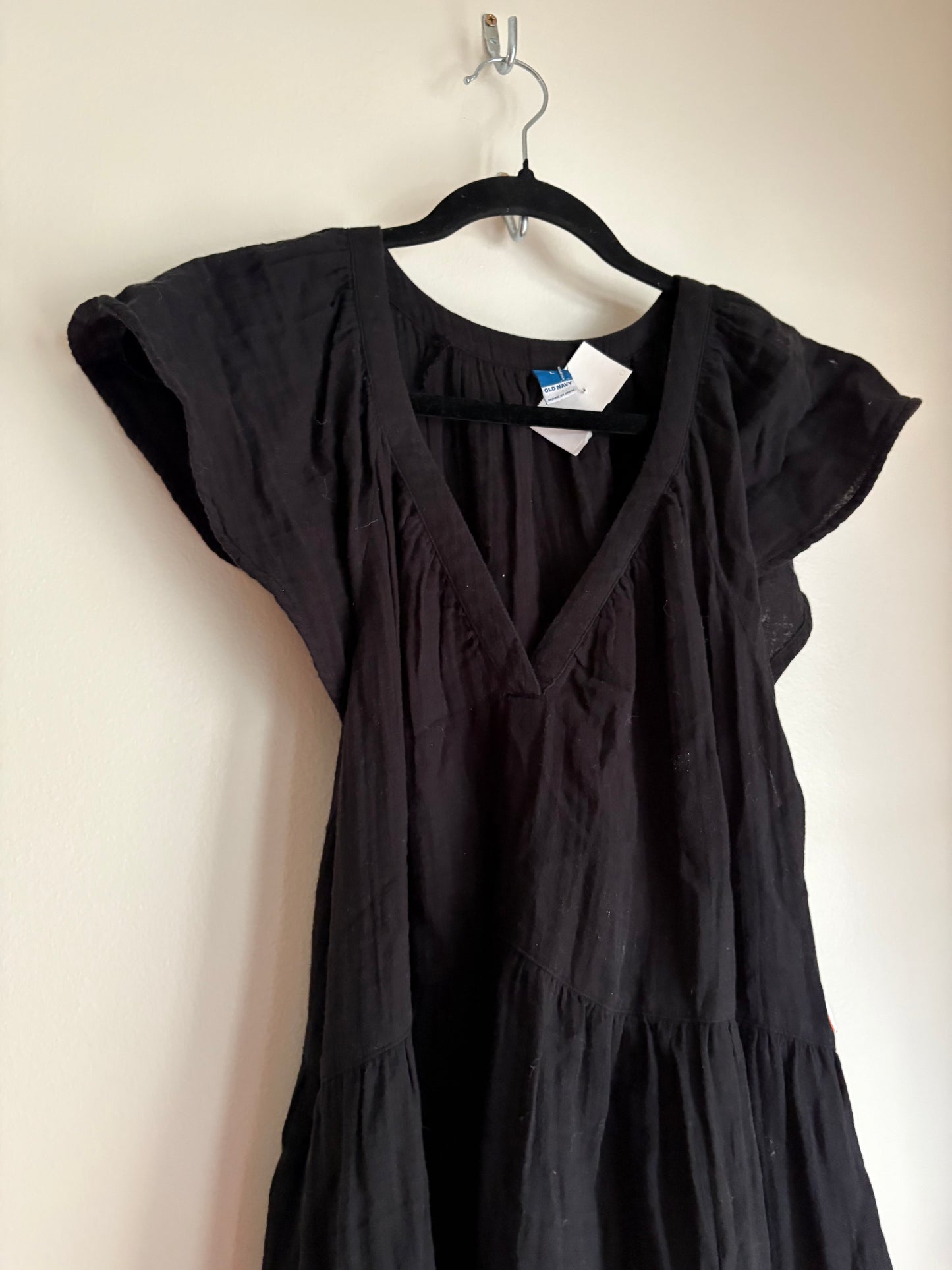 Dress Casual Maxi By Old Navy In Black, Size: L