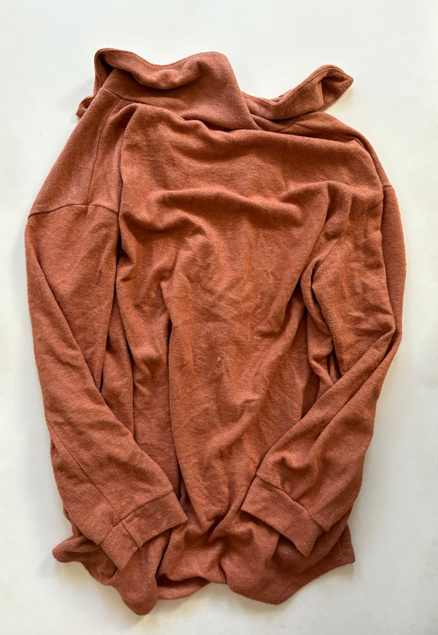 Top Long Sleeve By Fantastic Fawn In Brown, Size: S