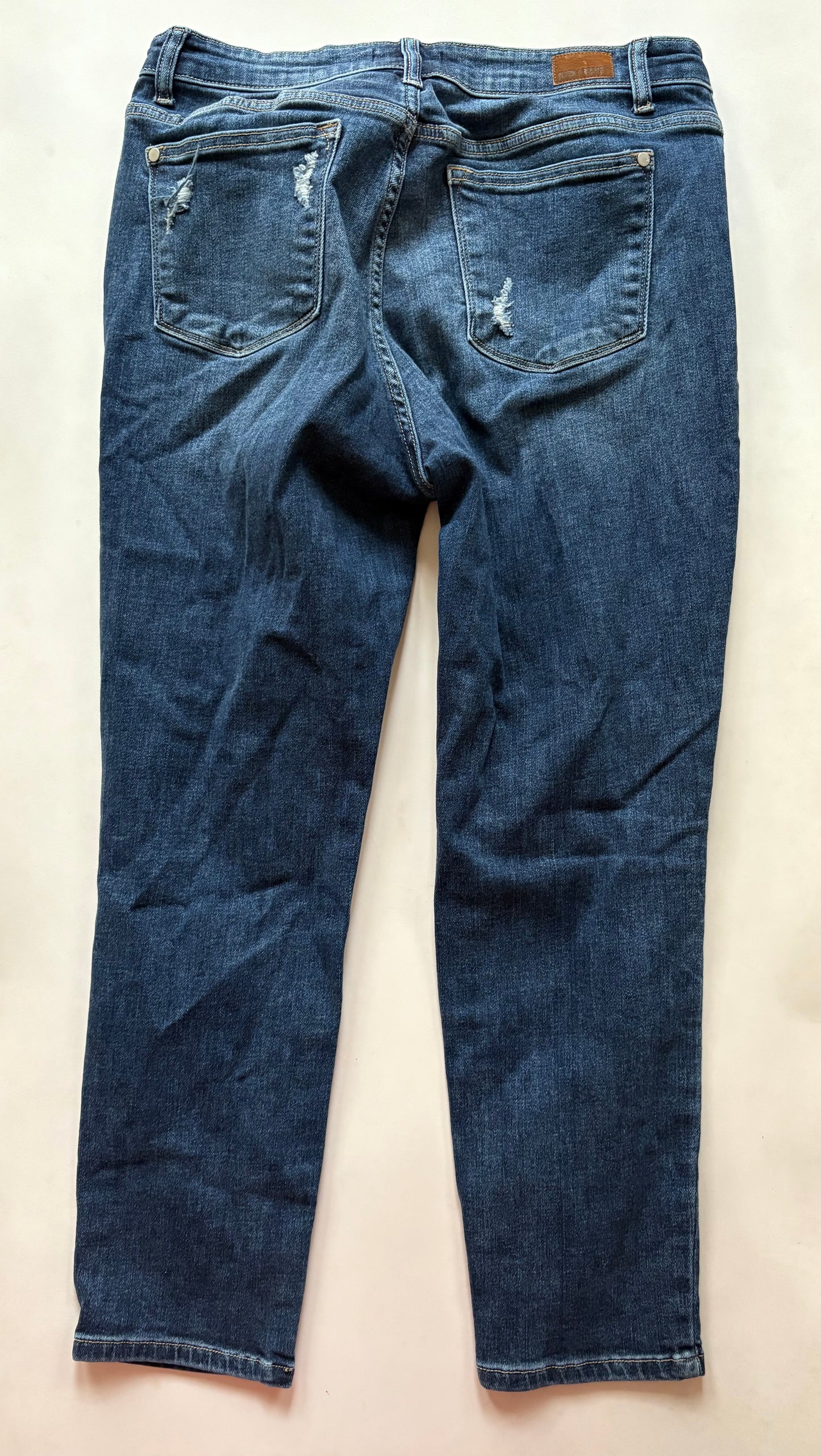 Jeans Straight By Judy Blue In Blue, Size: 14