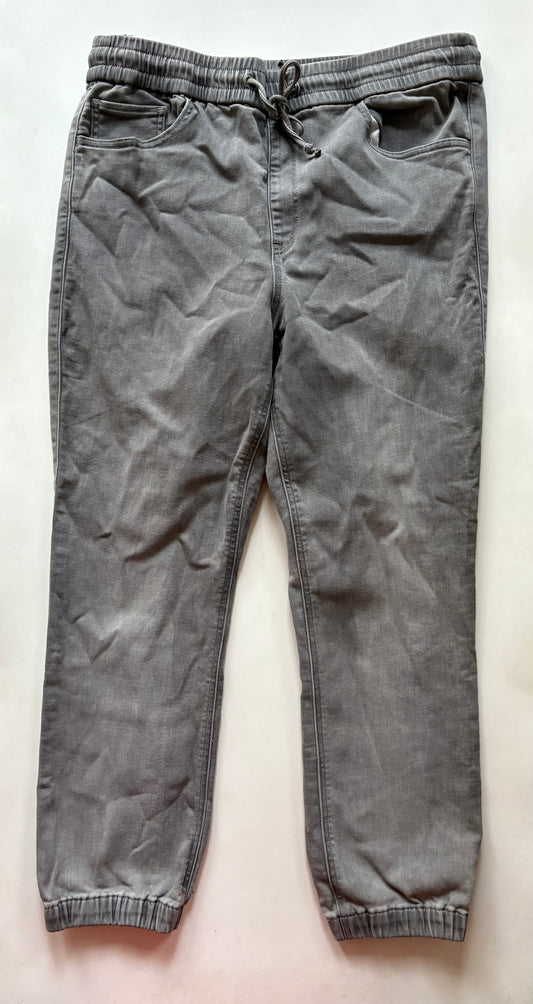 Jeans Straight By Express In Grey, Size: 14