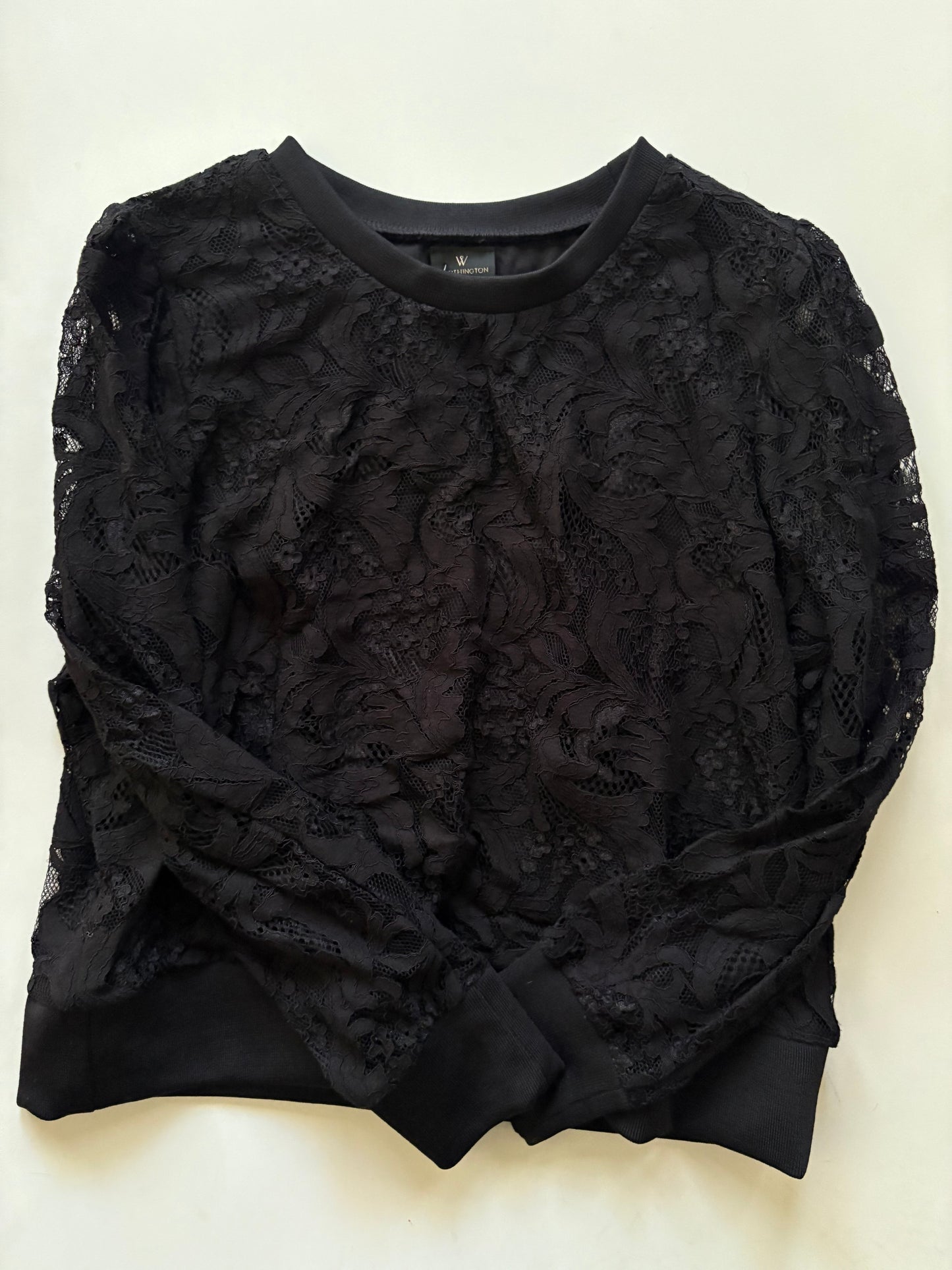 Top Long Sleeve By Worthington In Black, Size: Xl