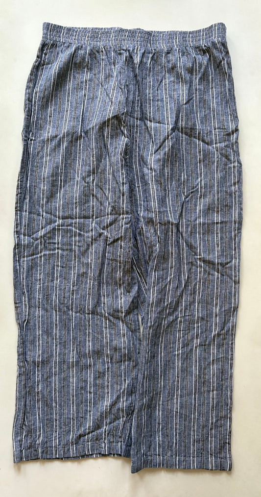 Pants Linen By Linda In Striped Pattern, Size: 12