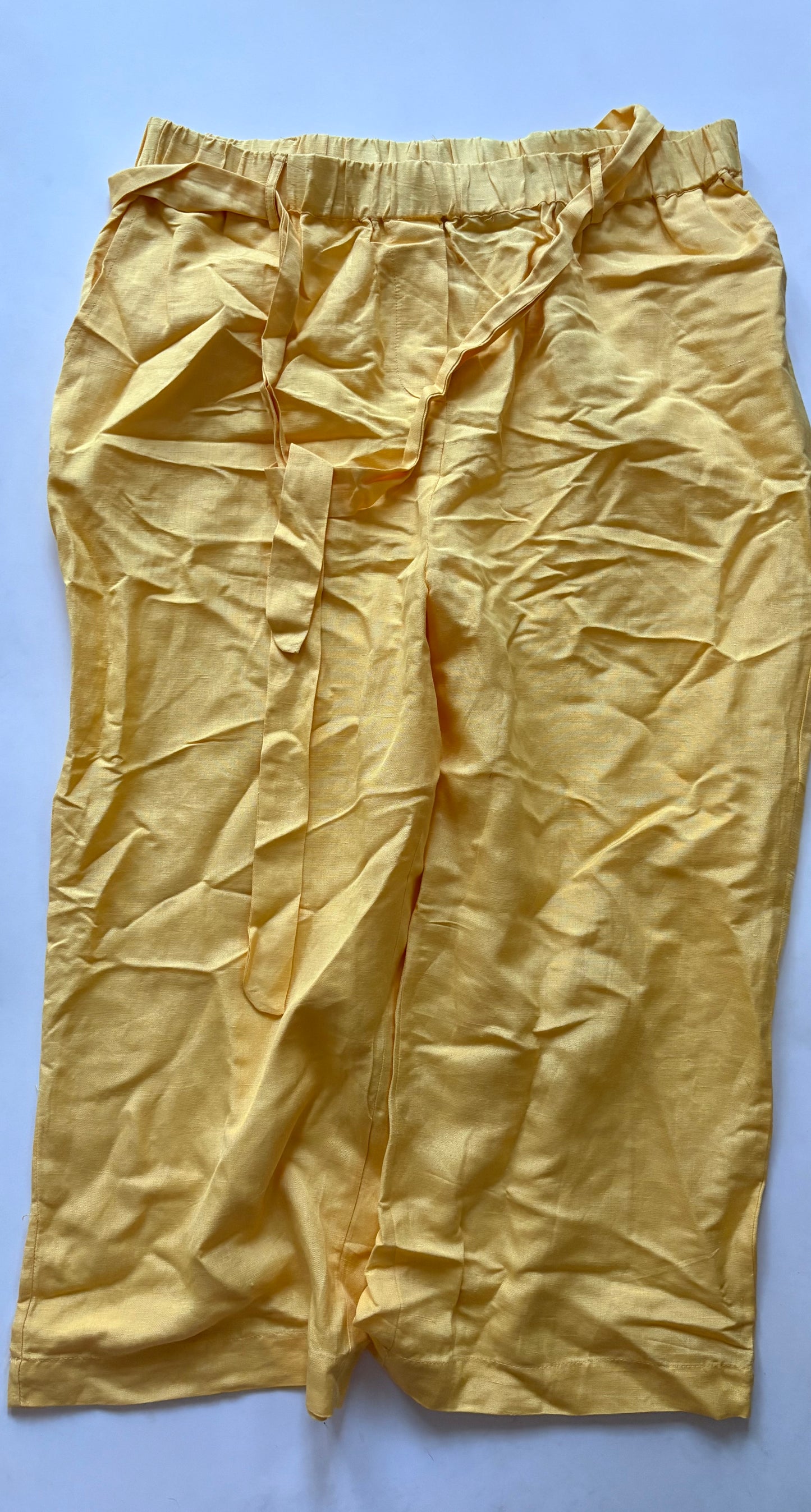 Pants Linen By Passport In Yellow, Size: 16