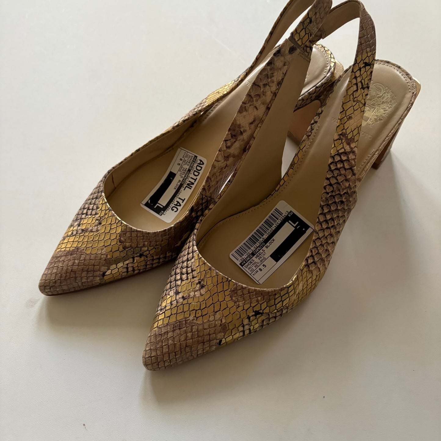 Shoes Heels Block By Vince Camuto In Animal Print, Size: 8.5