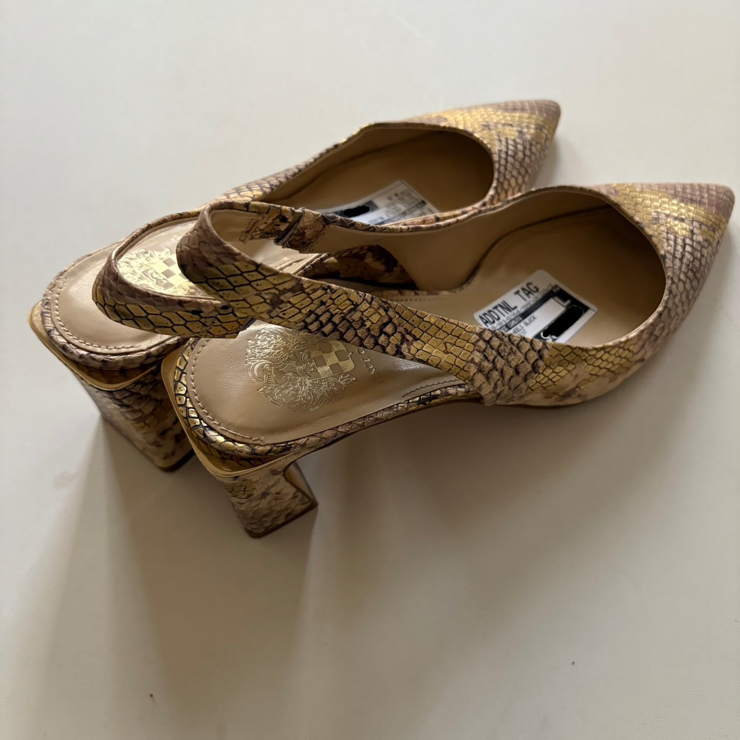 Shoes Heels Block By Vince Camuto In Animal Print, Size: 8.5