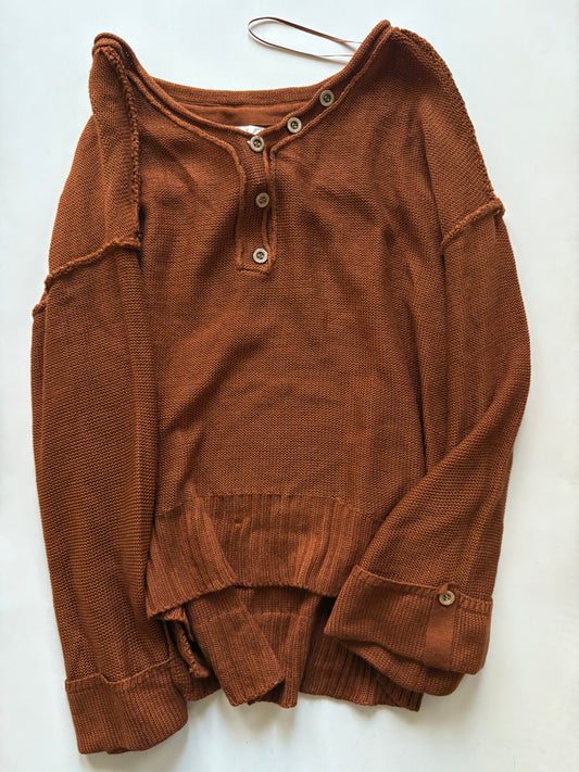 Sweater By Wonderly In Brown, Size: L