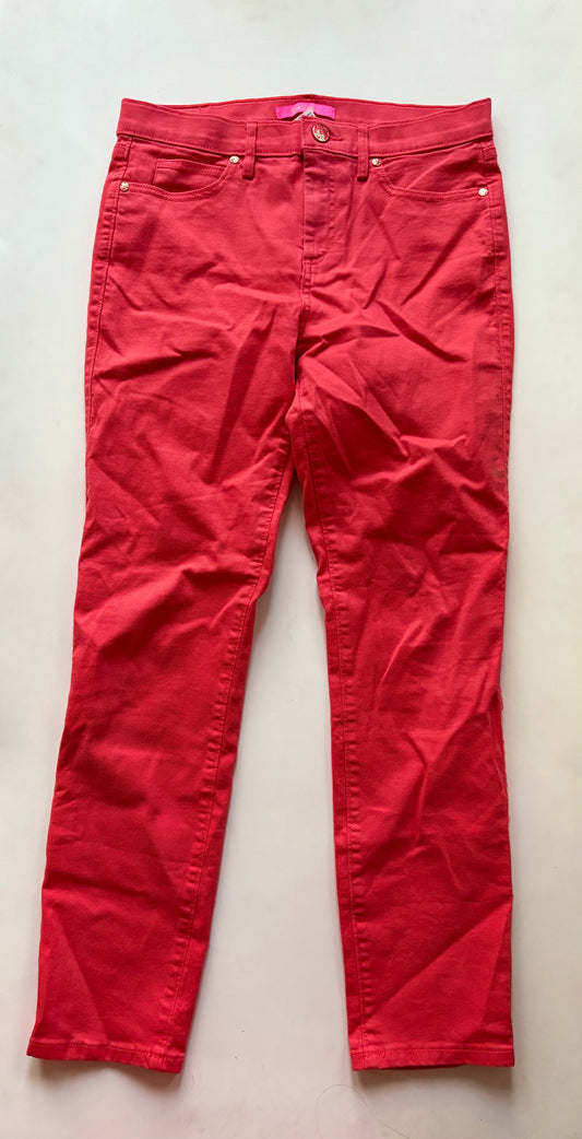 Jeans Straight By Lilly Pulitzer In Orange, Size: 6