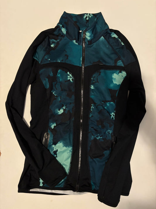 Athletic Jacket By Fabletics In Green, Size: S