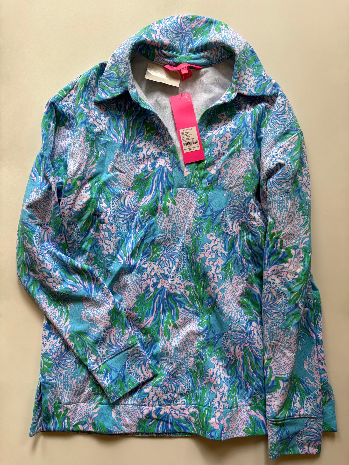 Top Long Sleeve By Lilly Pulitzer In Floral Print, Size: Xs