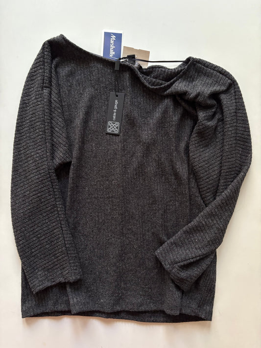 Sweater By Cable And Gauge In Grey, Size: L