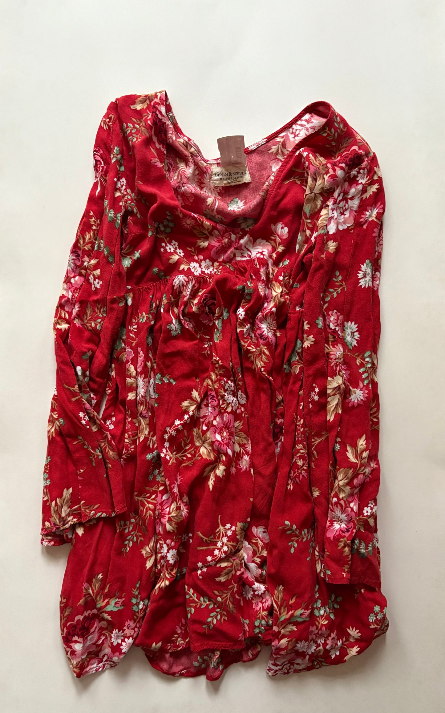 Dress Casual Midi By Denim & Supply By Ralph Lauren In Red, Size: S