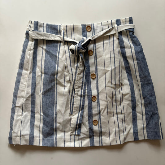 Skirt Mini & Short By Have In Striped Pattern, Size: M