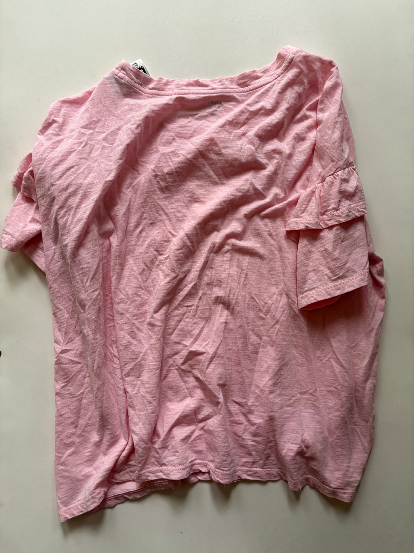 Top Short Sleeve By Crown And Ivy In Pink, Size: 2x