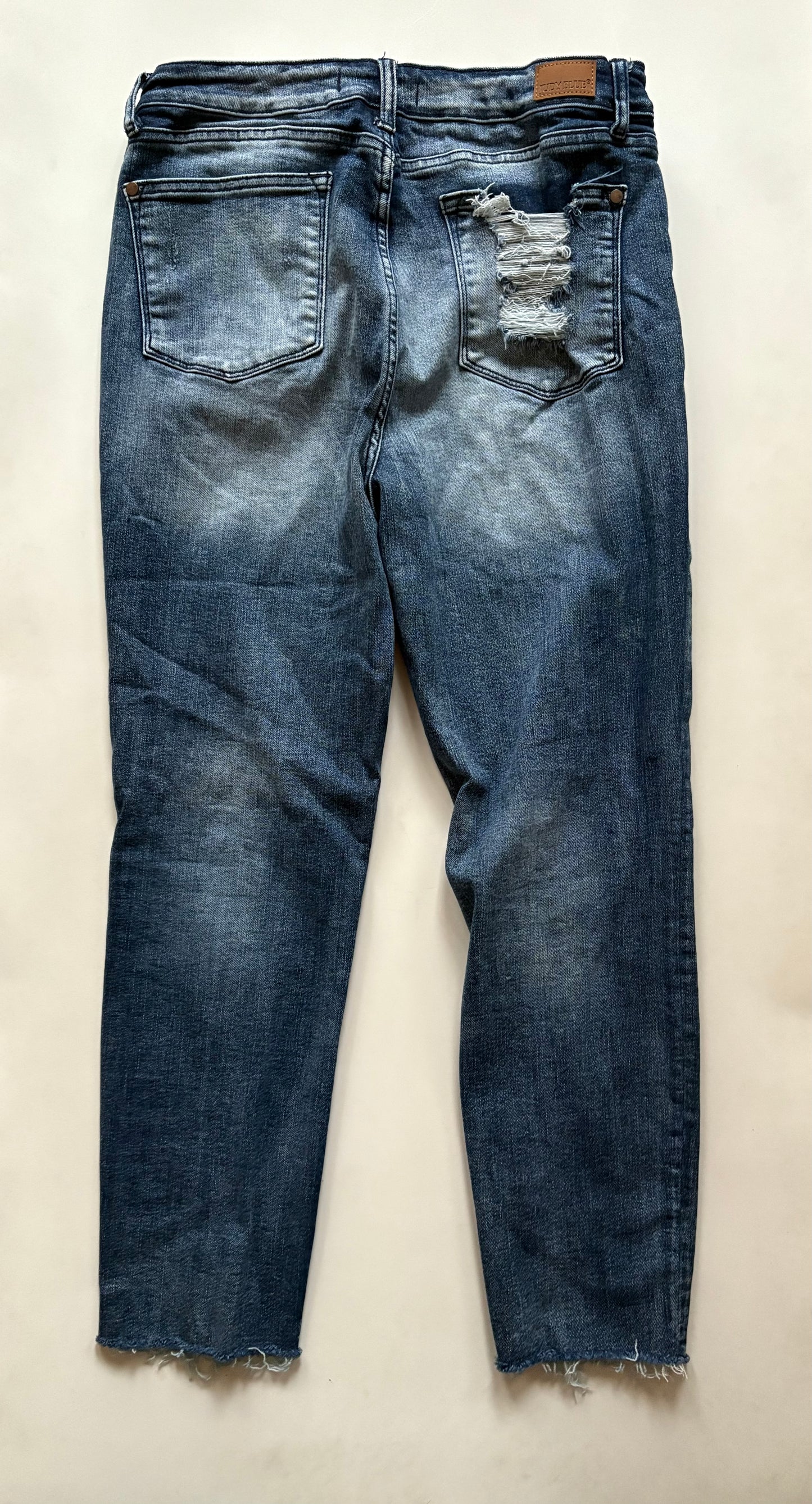 Jeans Straight By Judy Blue In Blue, Size: 12