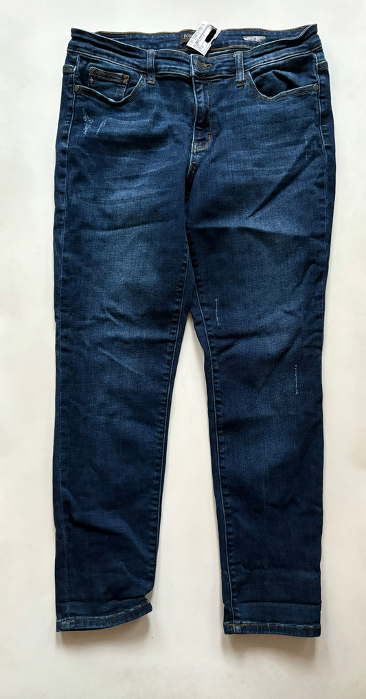 Jeans Straight By Judy Blue In Blue, Size: 12