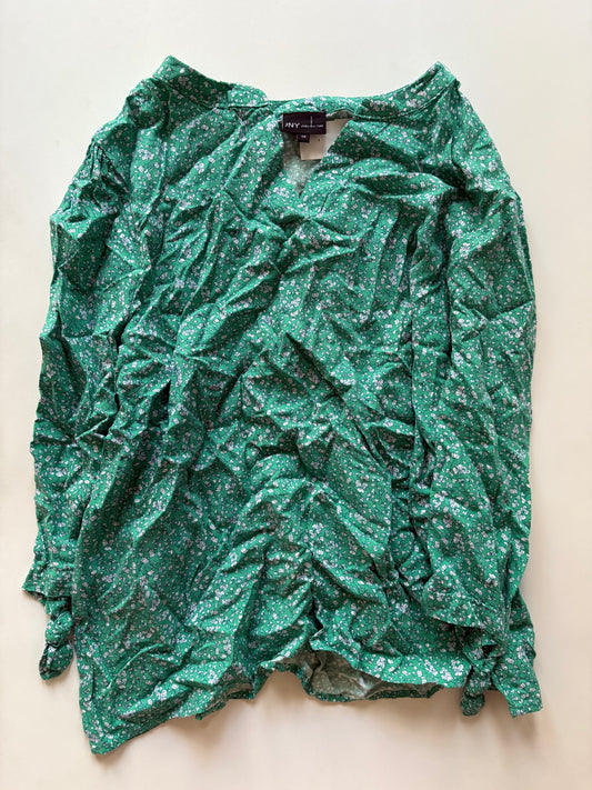 Top Long Sleeve By Jones New York In Floral Print, Size: 1x