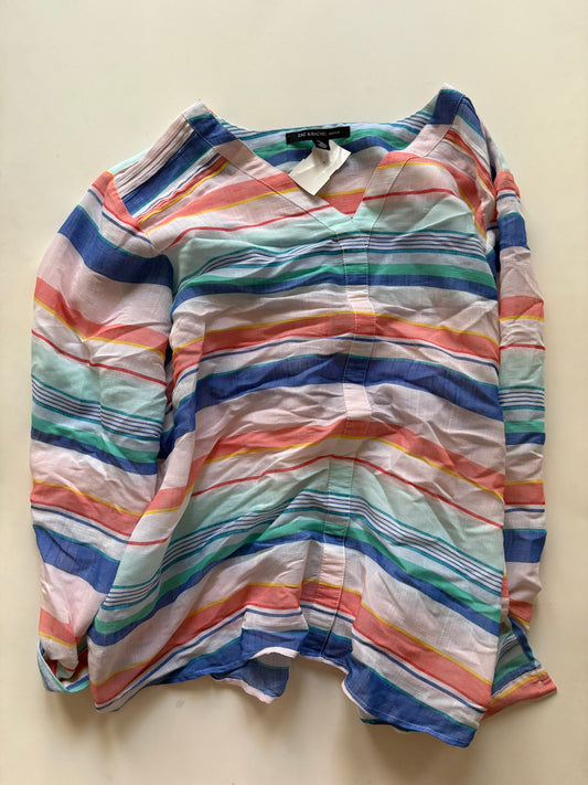 Top Long Sleeve By Zac And Rachel In Striped Pattern, Size: 1x
