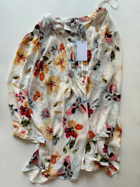 Blouse Long Sleeve By Rose And Olive In Floral Print, Size: 1x