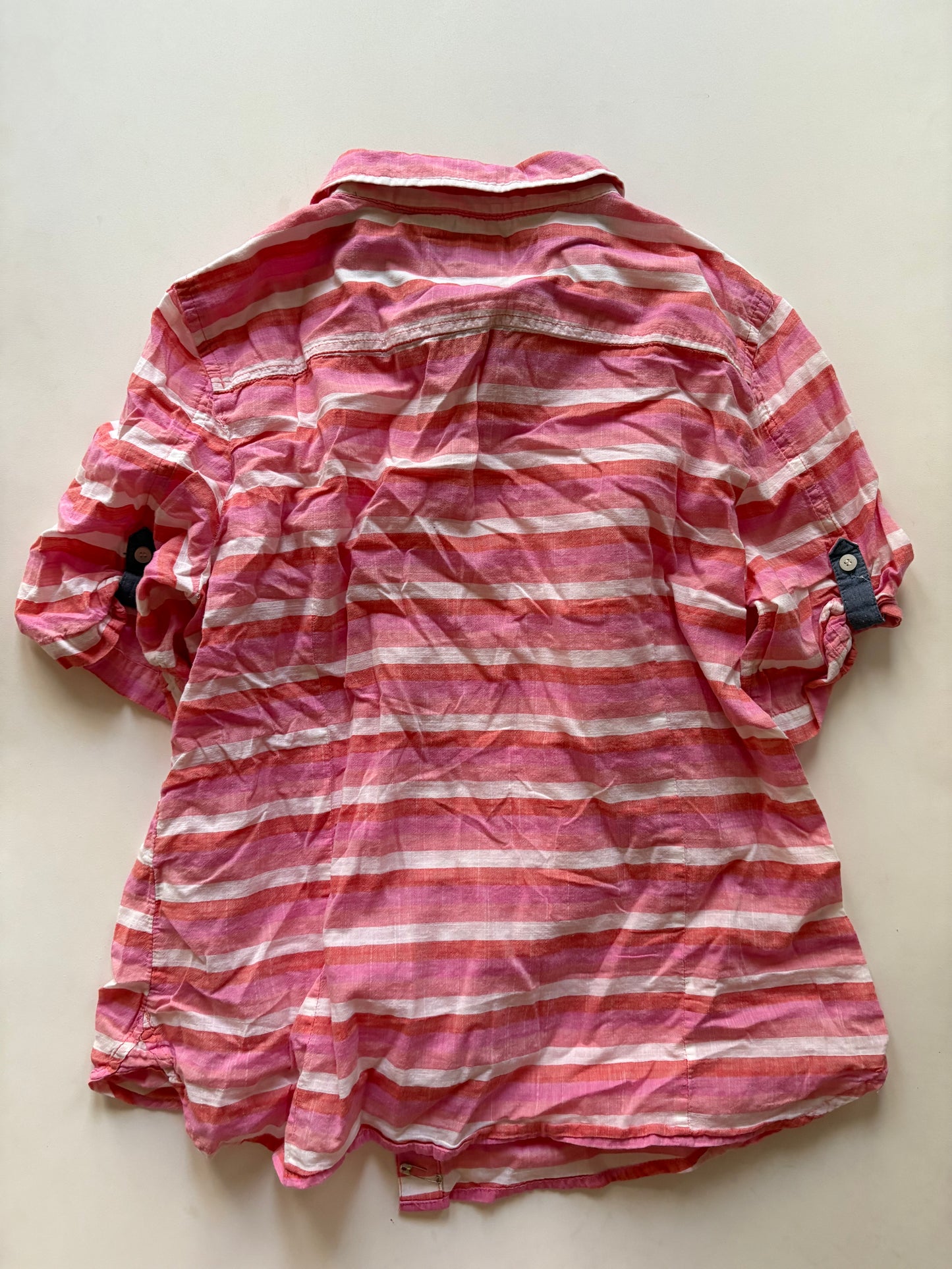 Top Short Sleeve By Tommy Hilfiger In Striped Pattern, Size: L