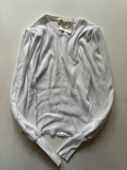 Sweater By Cmc In White, Size: Xl