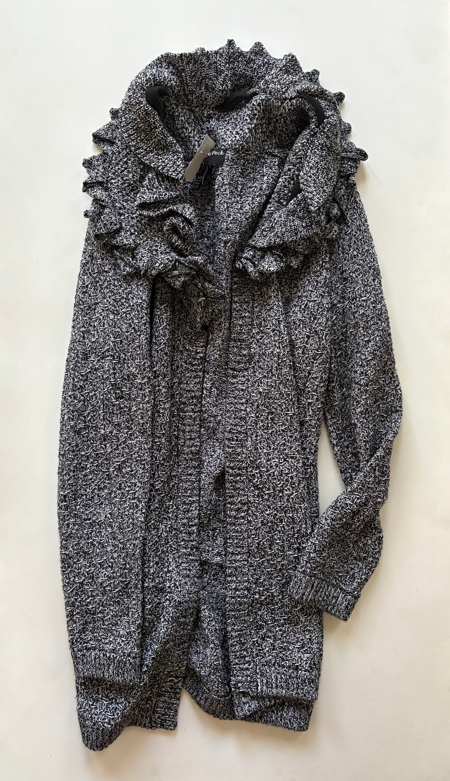 Sweater Cardigan By Peck And Peck In Black, Size: M