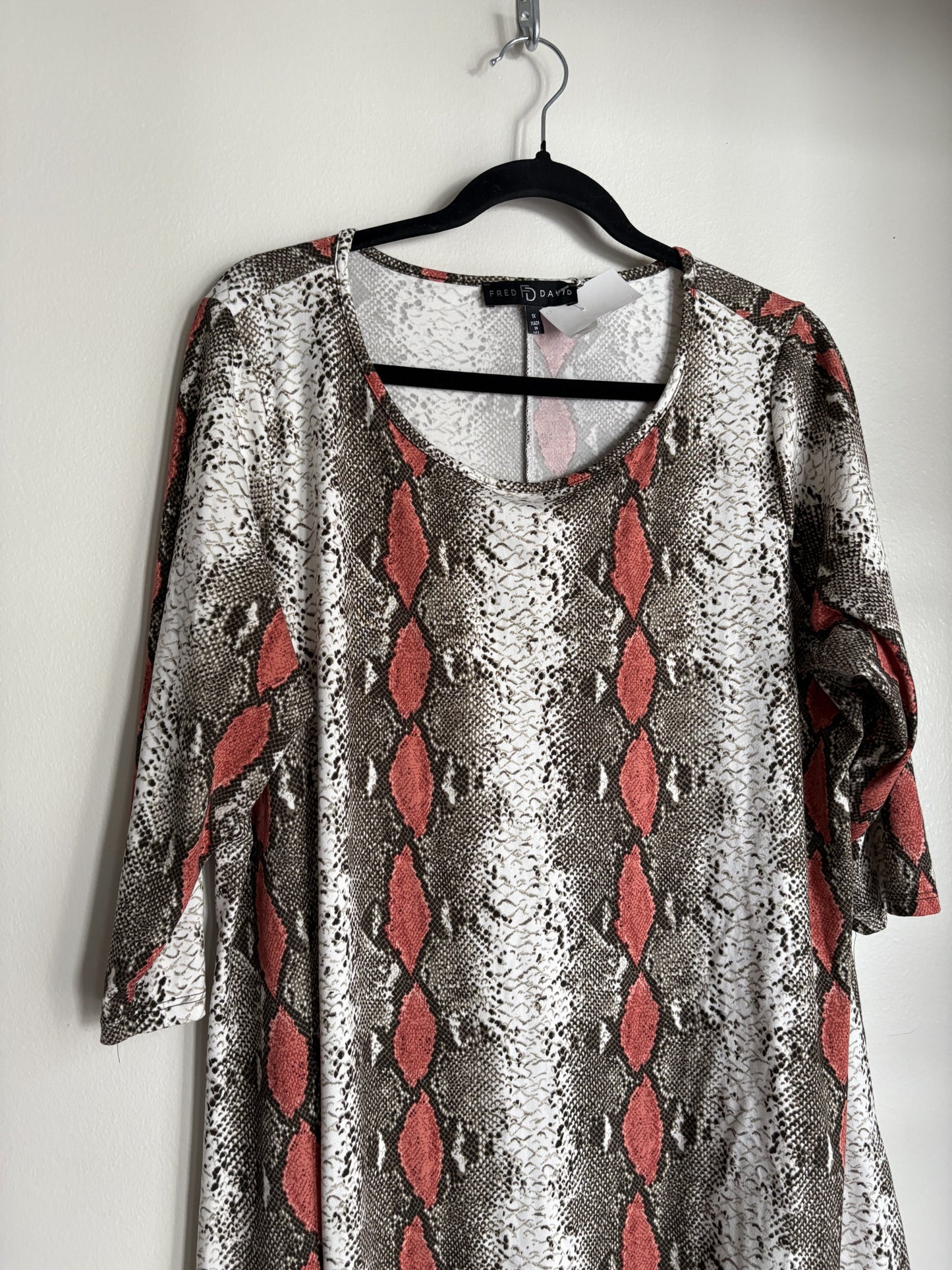 Dress Casual Midi By Fred David  Size: 1x