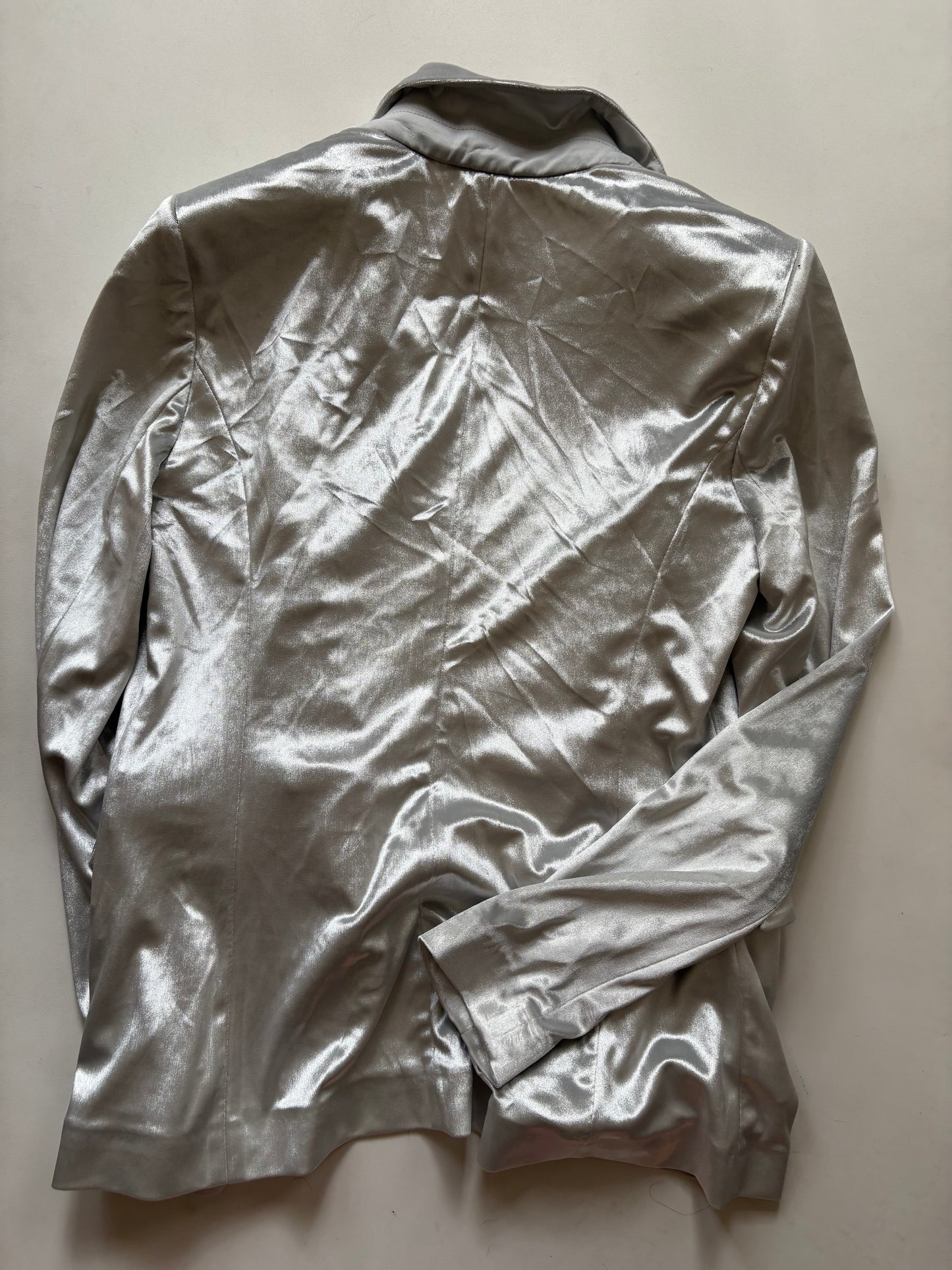 Blazer By White House Black Market In Silver, Size: Xs