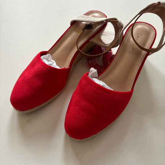 Shoes Heels Wedge By Dream Pairs In Orange, Size: 11
