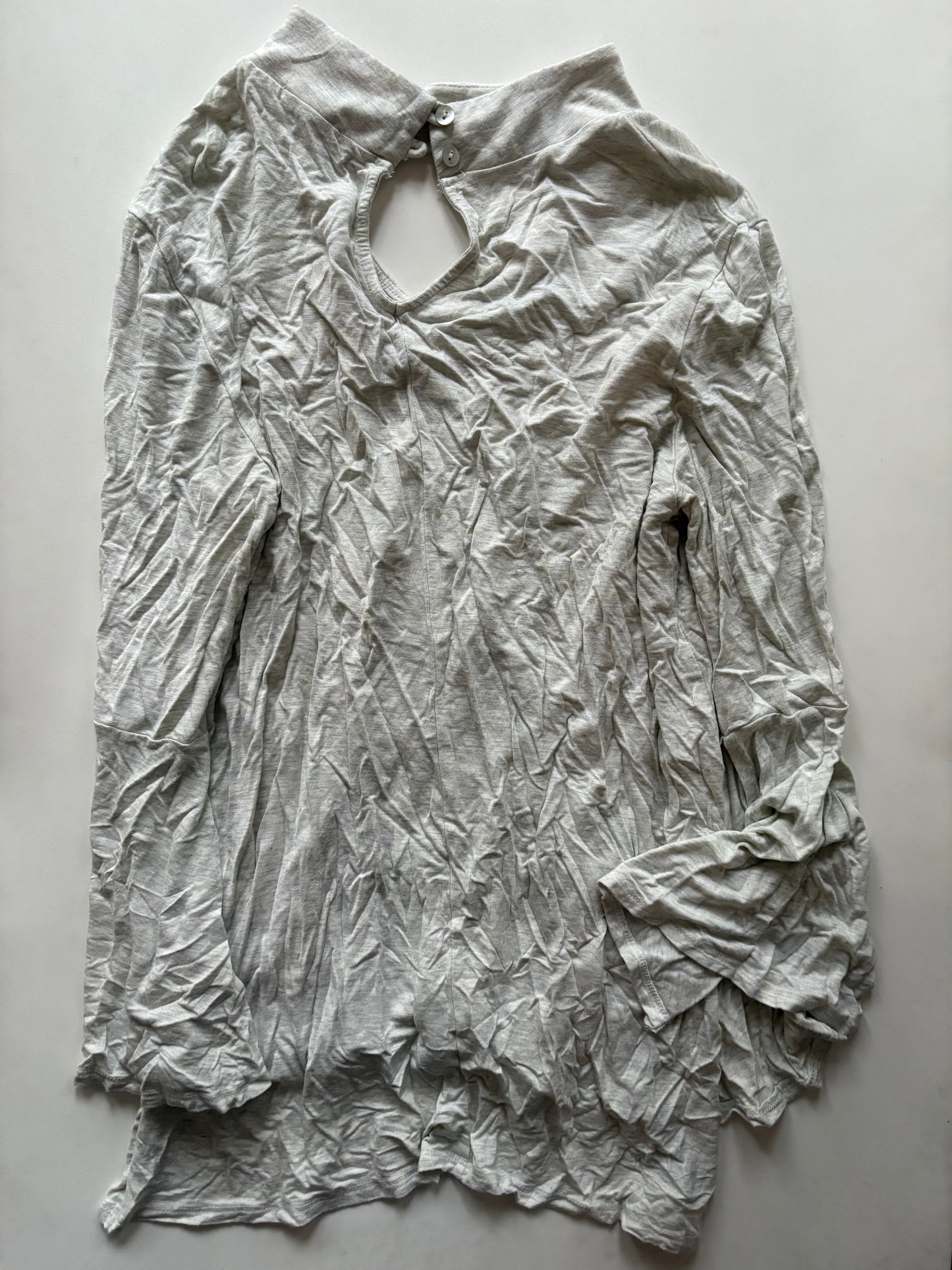 Top Long Sleeve By Ava James In Cream, Size: L