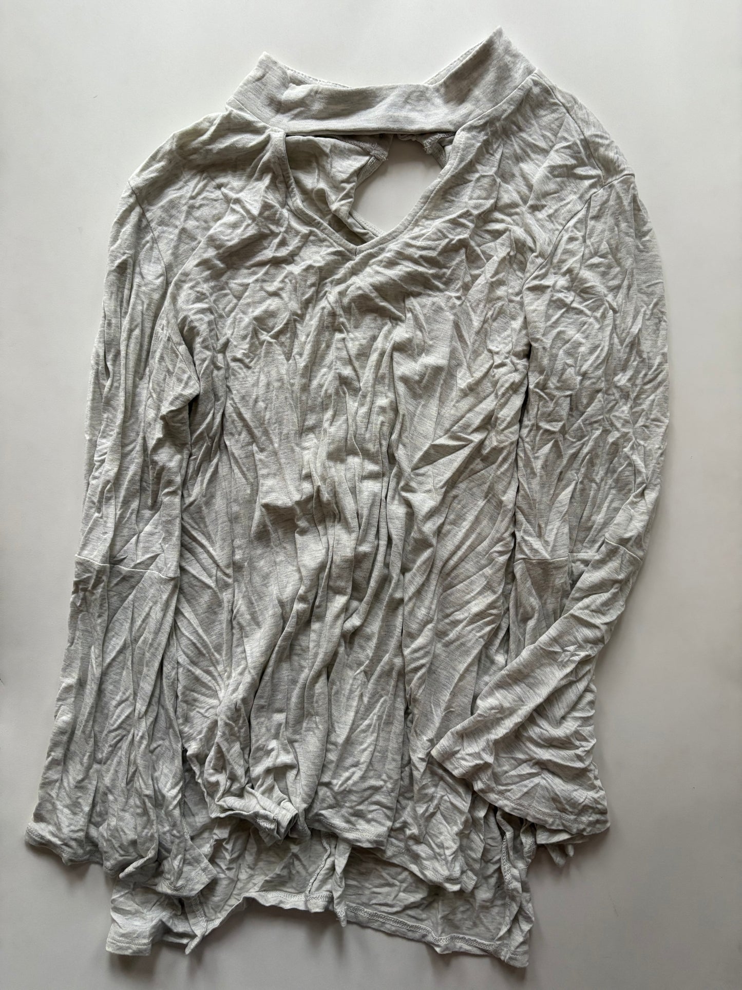 Top Long Sleeve By Ava James In Cream, Size: L