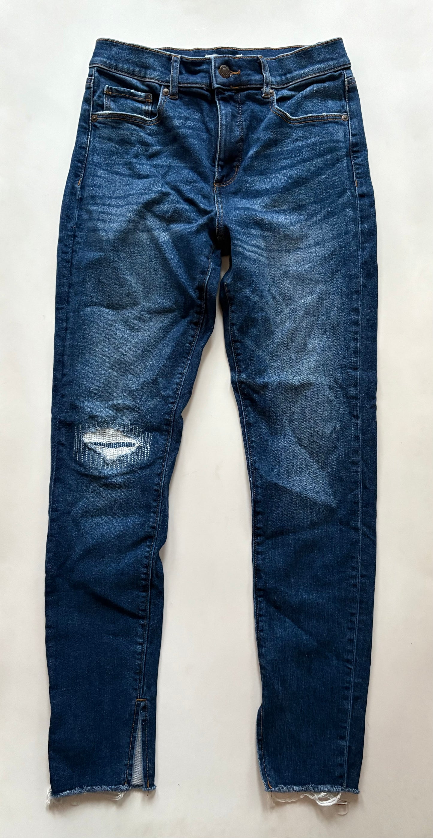 Jeans Straight By Loft In Blue, Size: 4