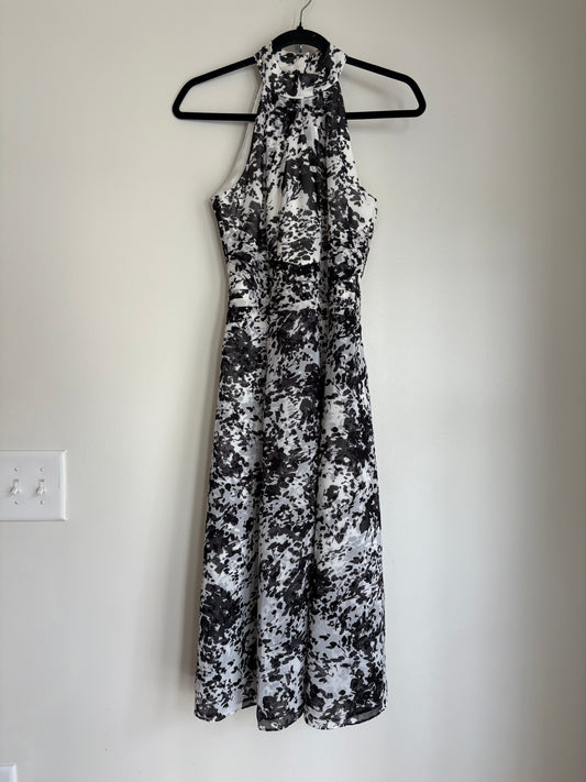 Dress Party Long By White House Black Market In Black & White, Size: 4