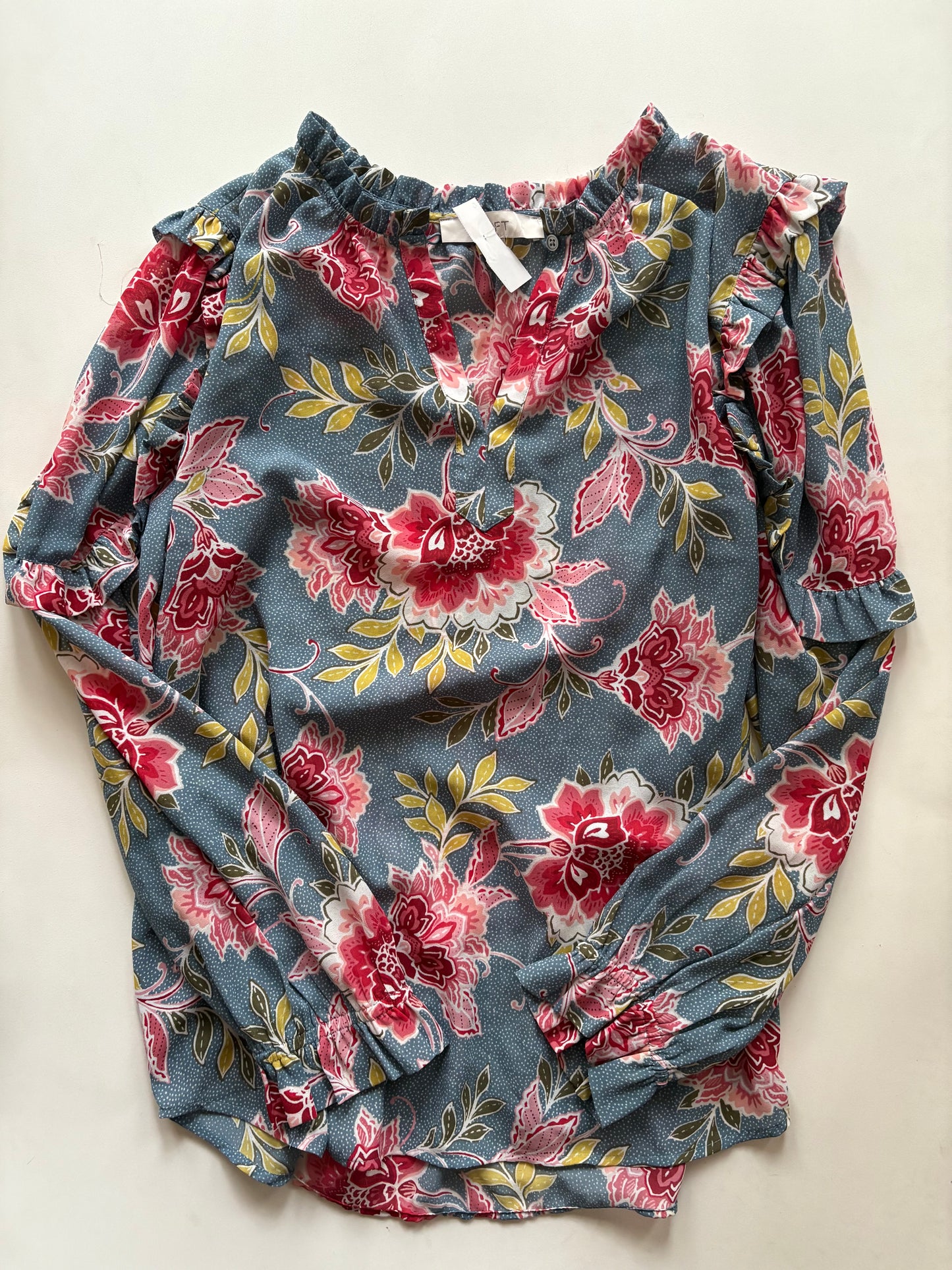 Blouse Long Sleeve By Loft  Size: L