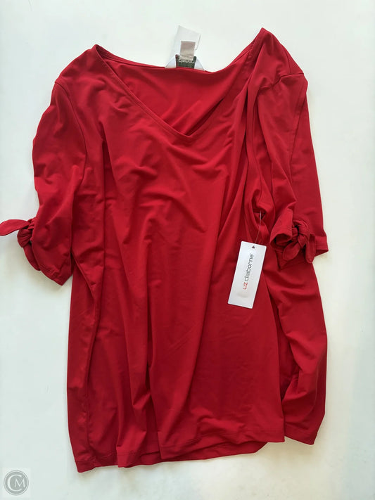Blouse Short Sleeve By Liz Claiborne  Size: L