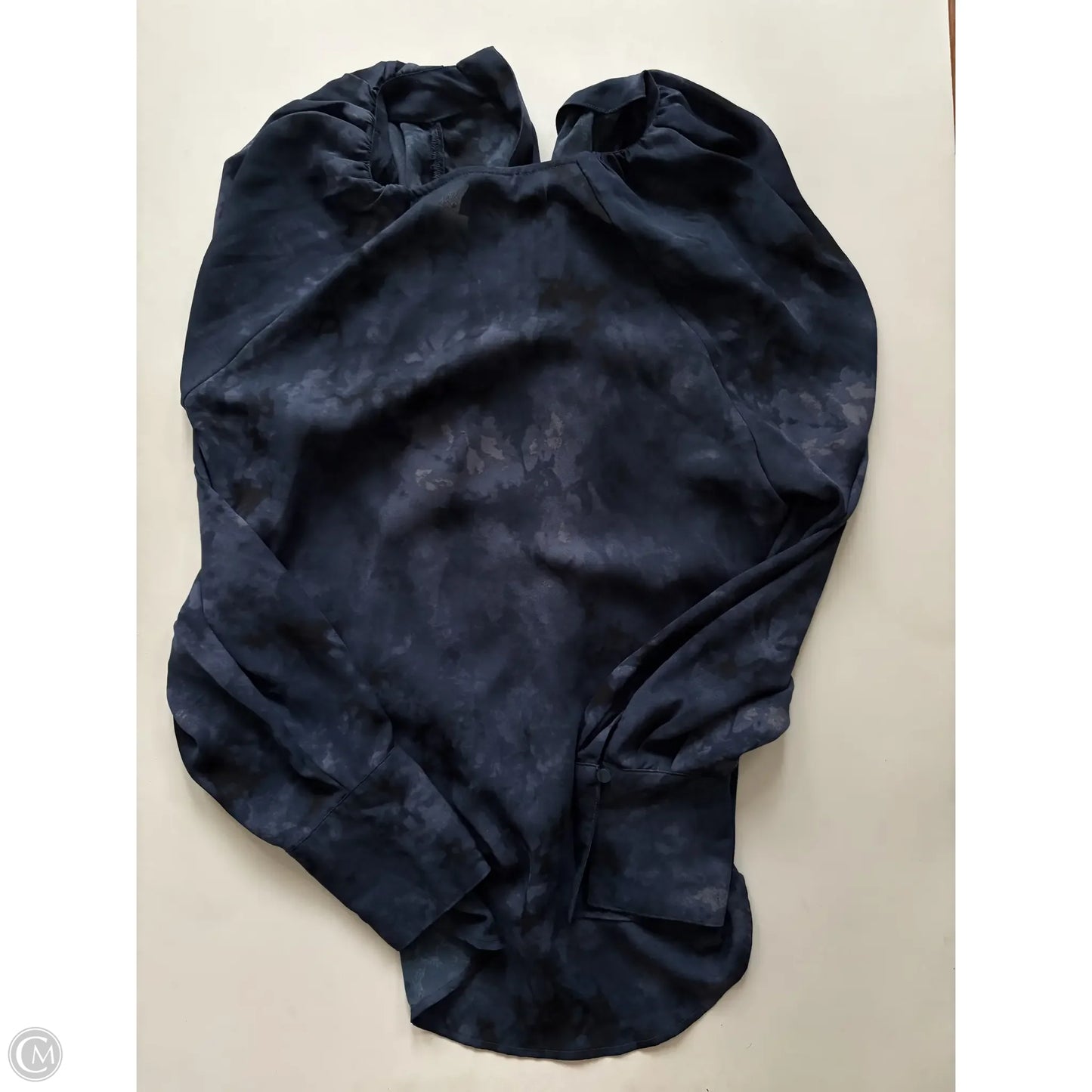 Blouse Long Sleeve By Worthington In Blue, Size: Xl