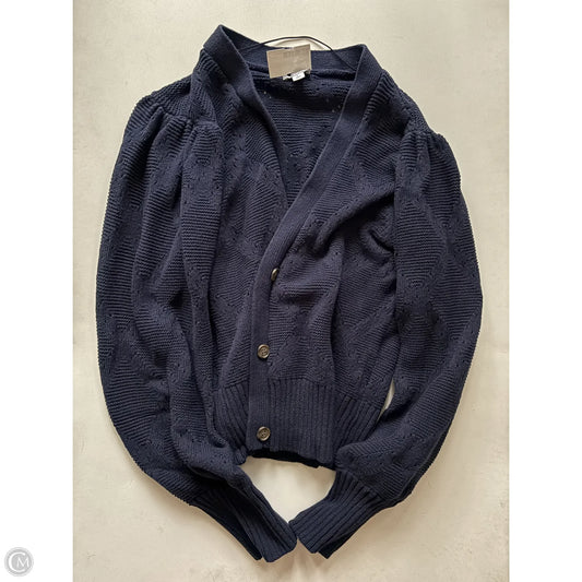 Sweater Cardigan By Crown And Ivy In Blue, Size: L