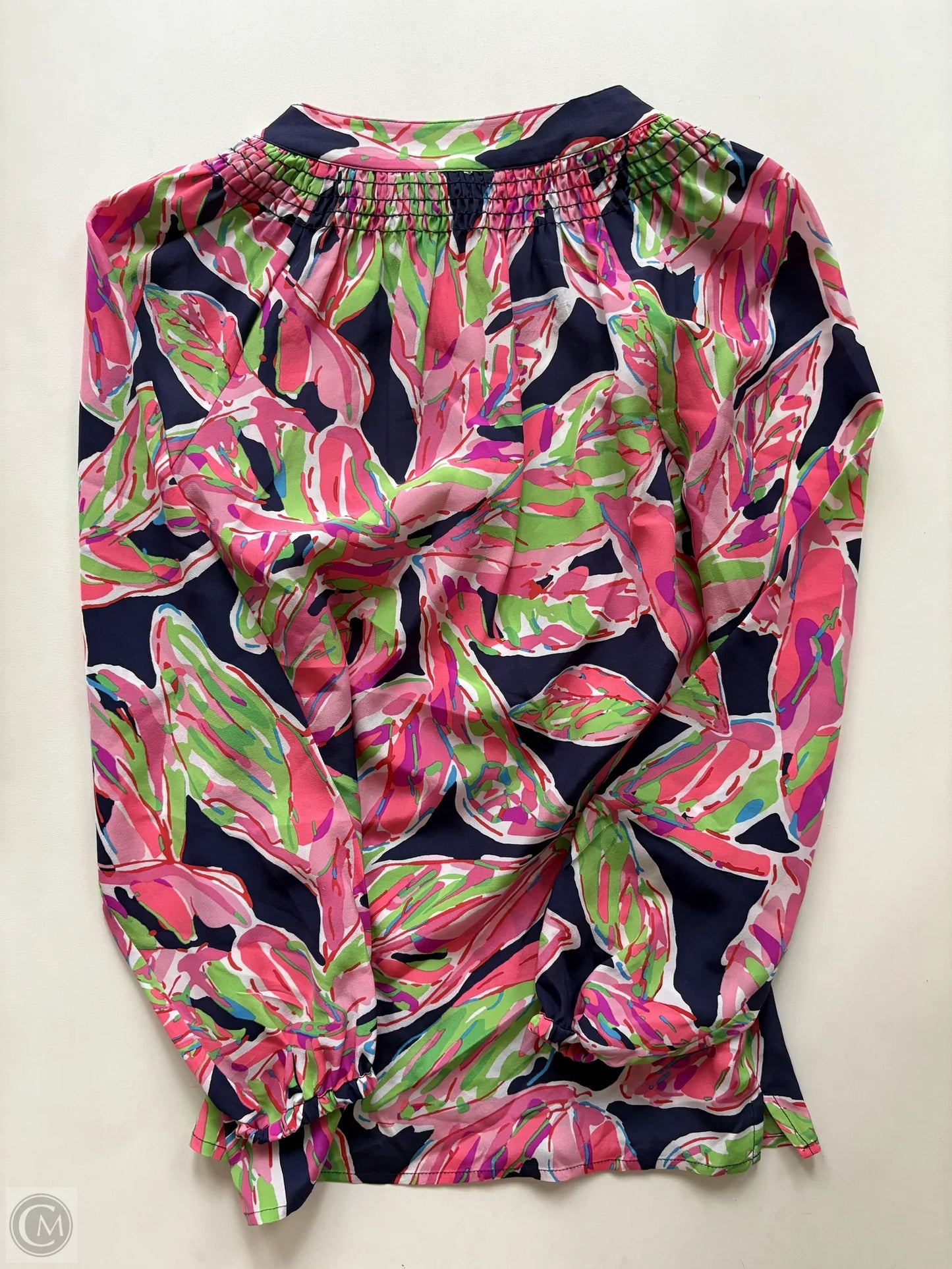 Blouse Long Sleeve By Lilly Pulitzer In Multi-colored, Size: Xxs
