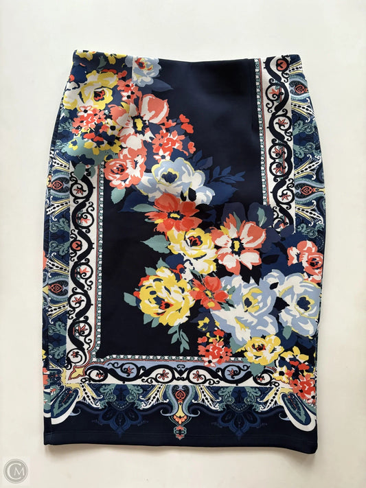 Skirt Midi By Cato In Floral Print, Size: Xs