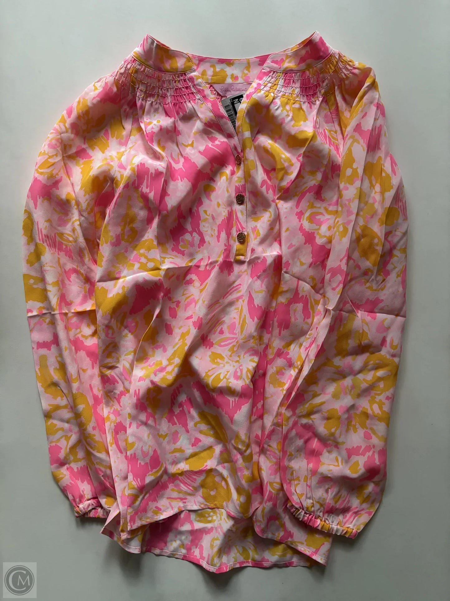 Blouse Long Sleeve By Lilly Pulitzer In Multi-colored, Size: Xs