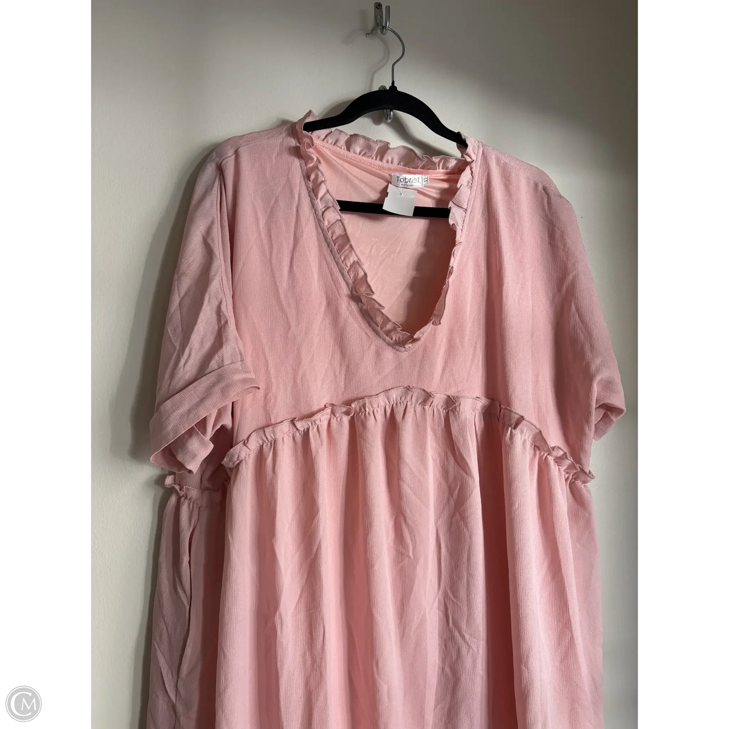 Dress Casual Midi By Tobrief In Pink, Size: Xl