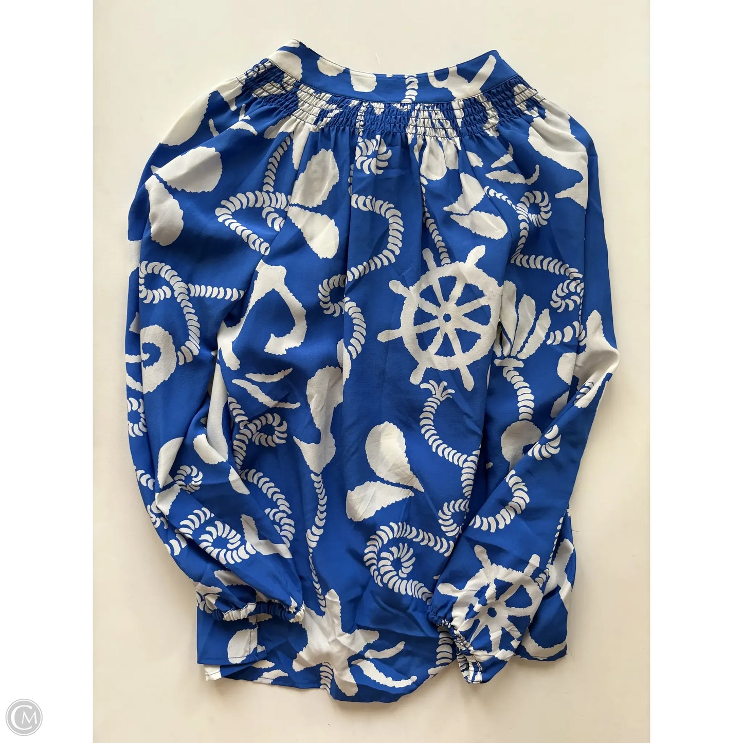 Blouse Long Sleeve By Lilly Pulitzer In Multi-colored, Size: Xs