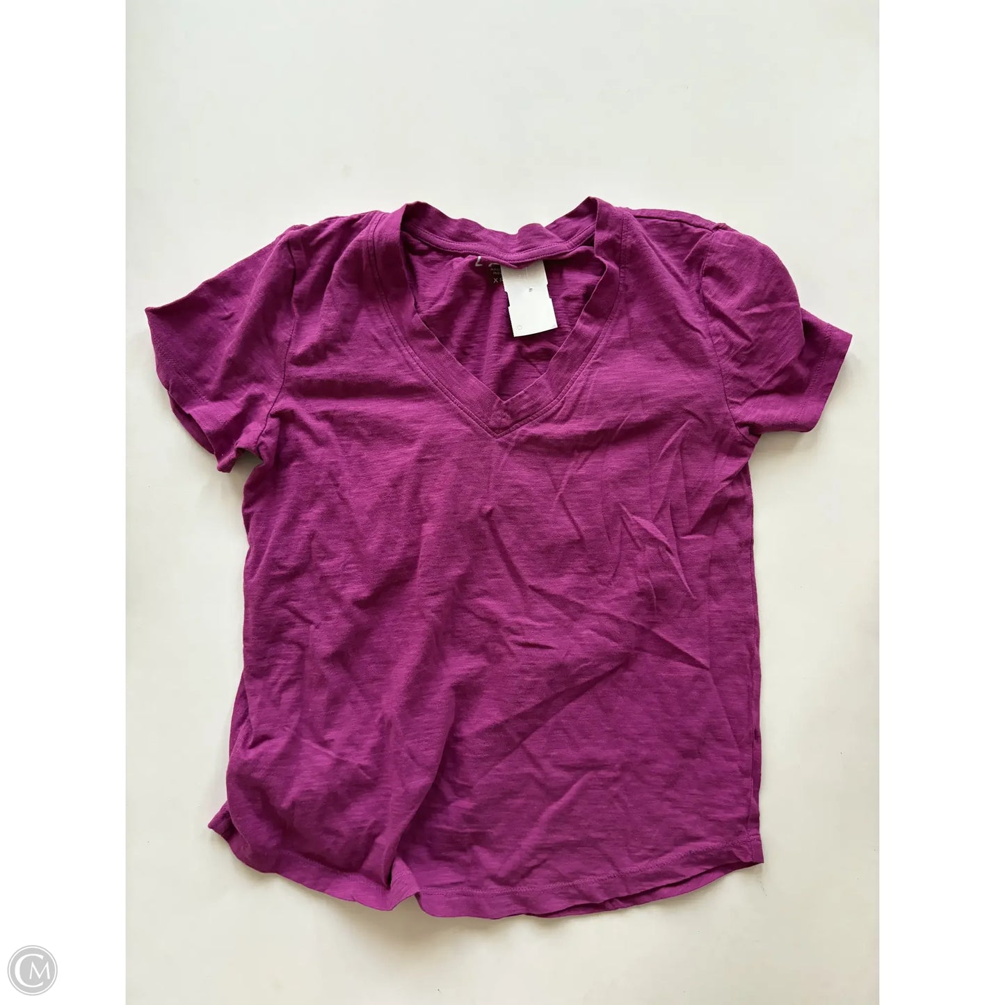 Top Short Sleeve By Loft In Purple, Size: Xs