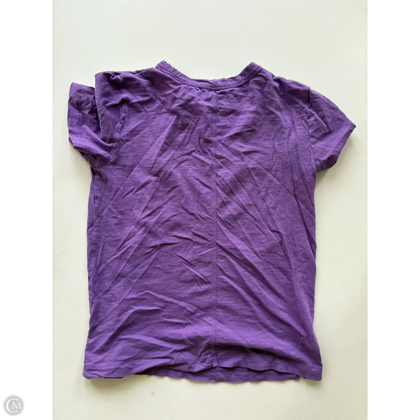 Top Short Sleeve By Loft In Purple, Size: Xs